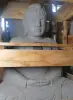  Product image 8 of the product “Seated Buddha made of high value riverstone with the hand gesture “meditation”, height 74cm. Stonemason’s work ”